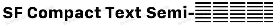 SF Compact Text Semi字体转换